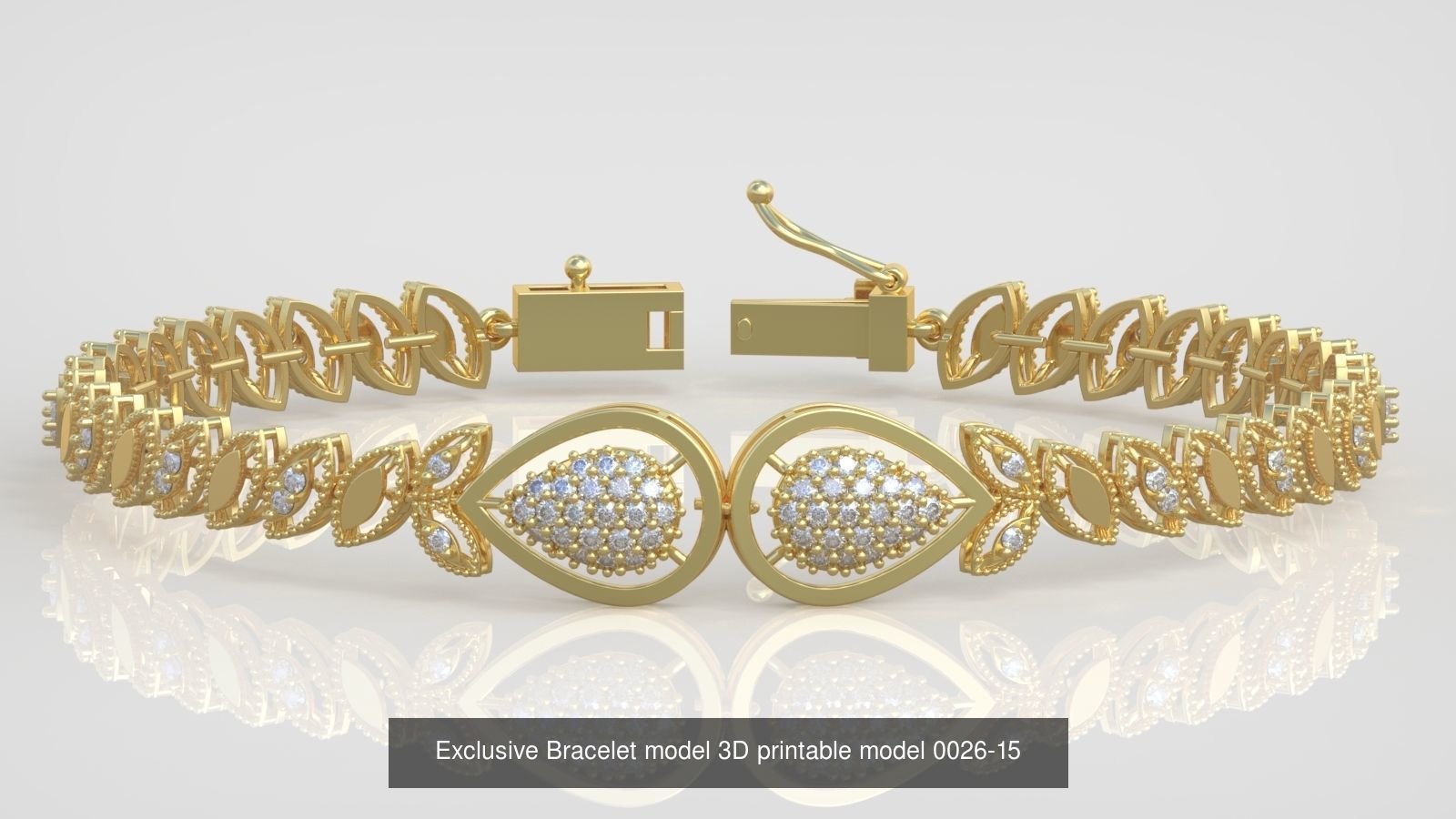 My 98 Beautiful and Graceful 3d printable Bracelet  models  3D Model Collection_77
