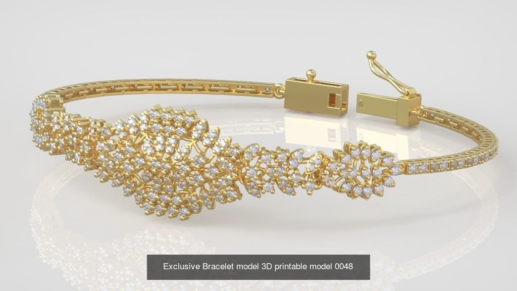 My 98 Beautiful and Graceful 3d printable Bracelet  models  3D Model Collection_99