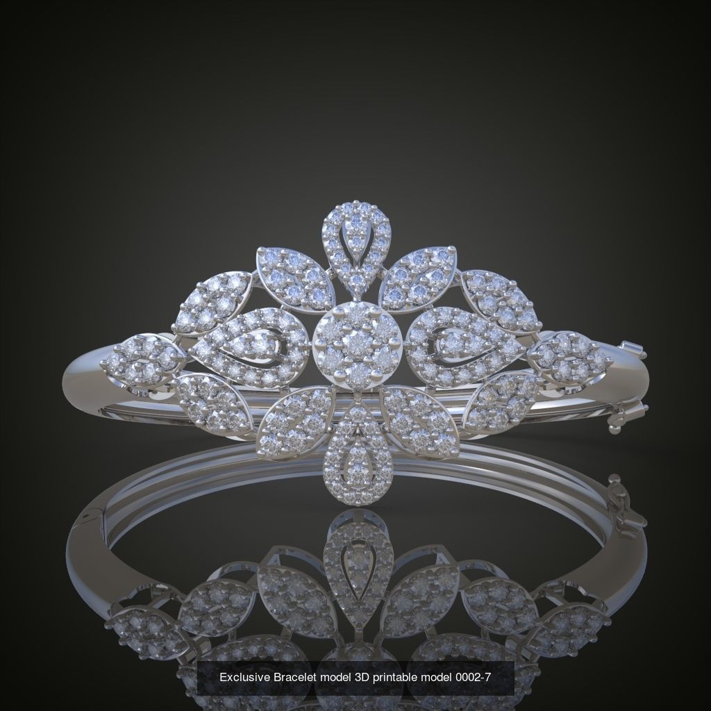 My 98 Beautiful and Graceful 3d printable Bracelet  models  3D Model Collection_56