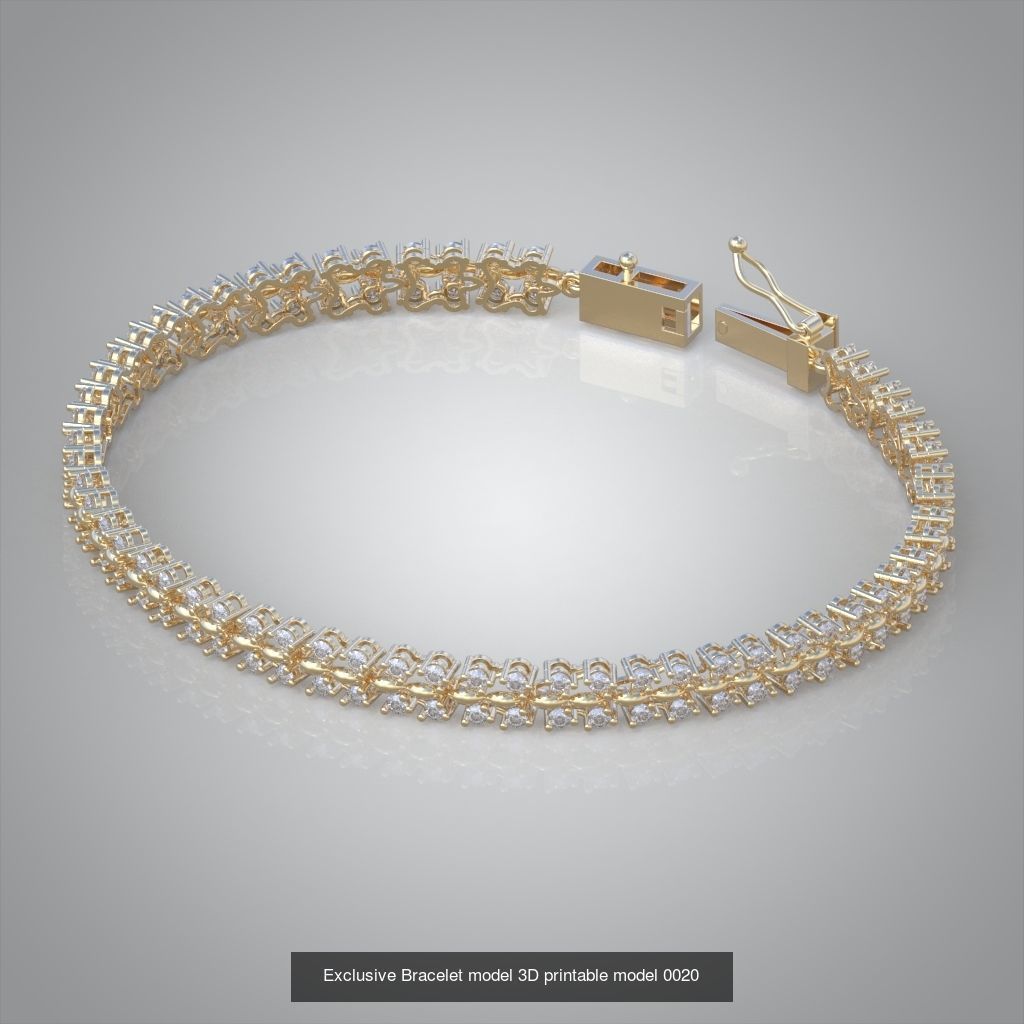 My 98 Beautiful and Graceful 3d printable Bracelet  models  3D Model Collection_69