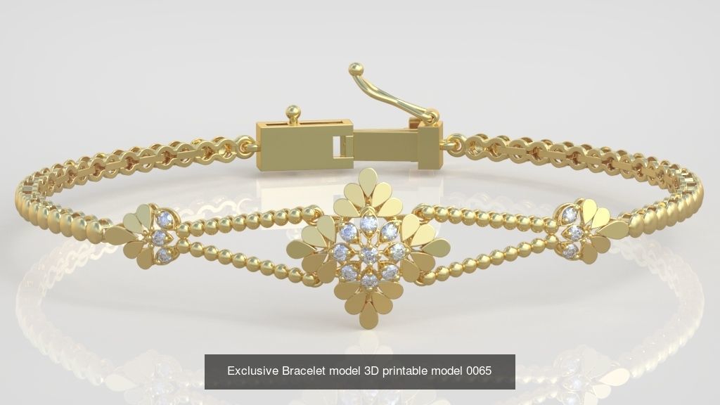 My 98 Beautiful and Graceful 3d printable Bracelet  models  3D Model Collection_115