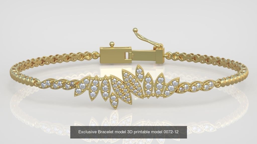My 98 Beautiful and Graceful 3d printable Bracelet  models  3D Model Collection_122