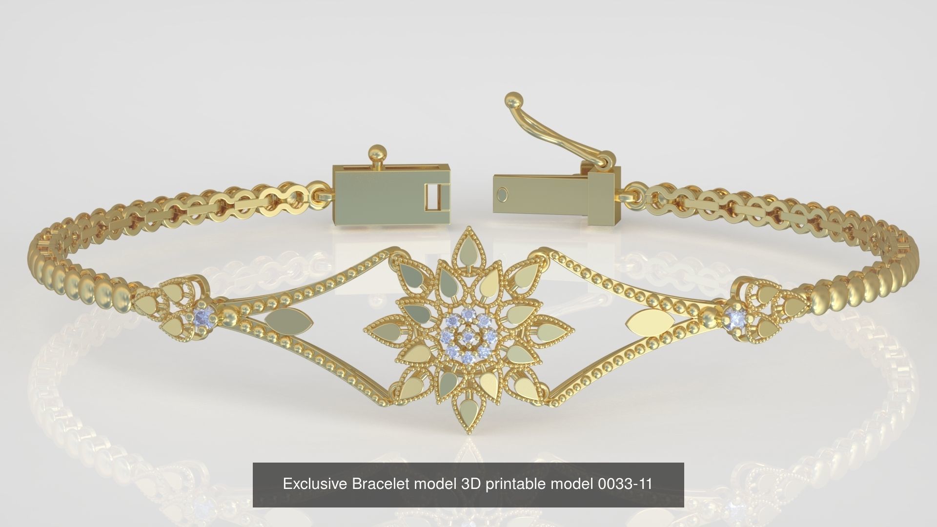 My 98 Beautiful and Graceful 3d printable Bracelet  models  3D Model Collection_84