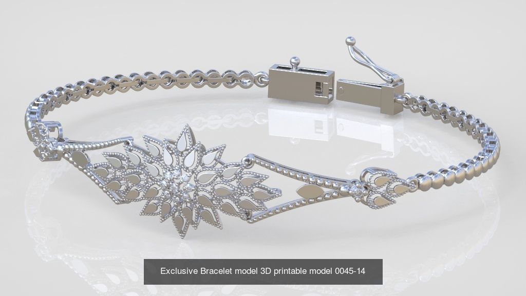 My 98 Beautiful and Graceful 3d printable Bracelet  models  3D Model Collection_96