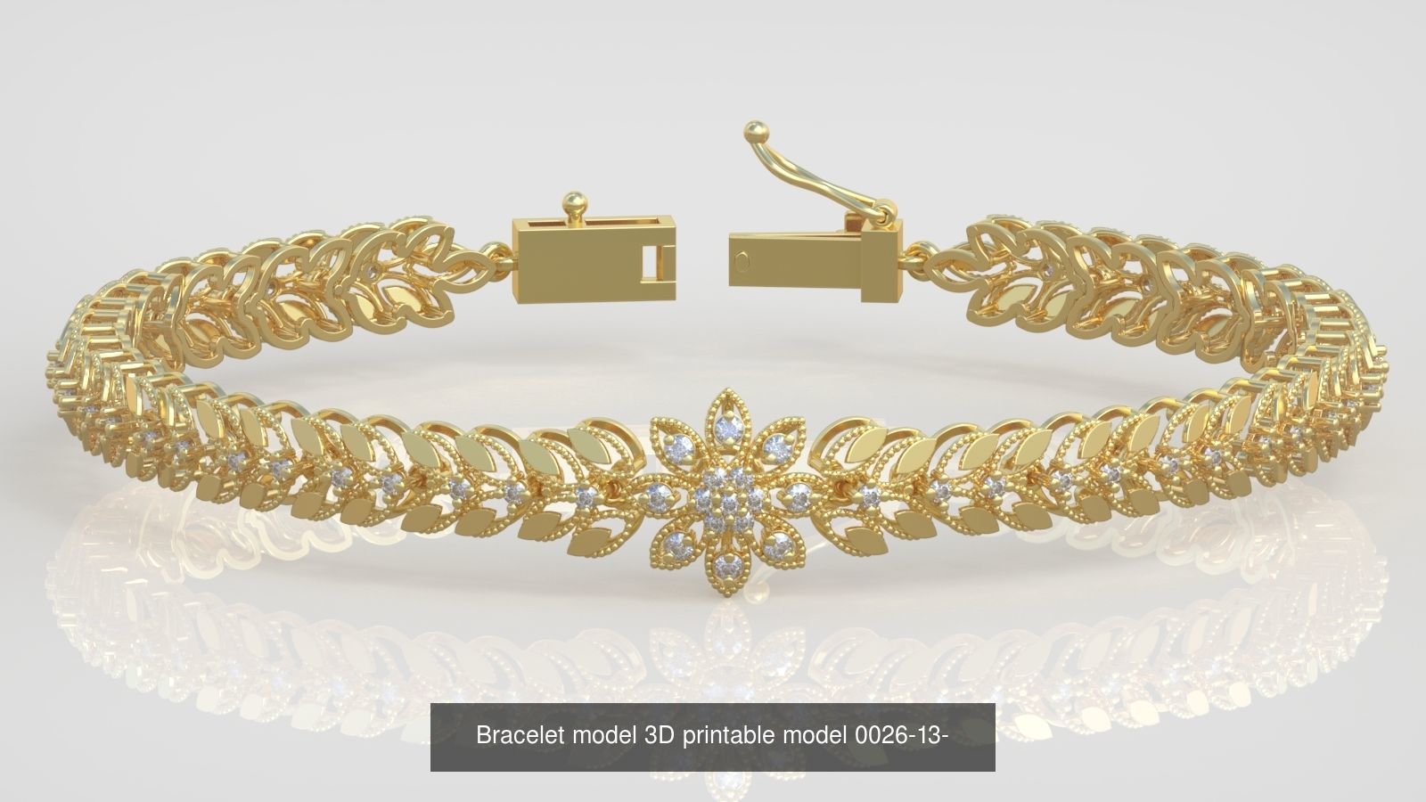 My 98 Beautiful and Graceful 3d printable Bracelet  models  3D Model Collection_126