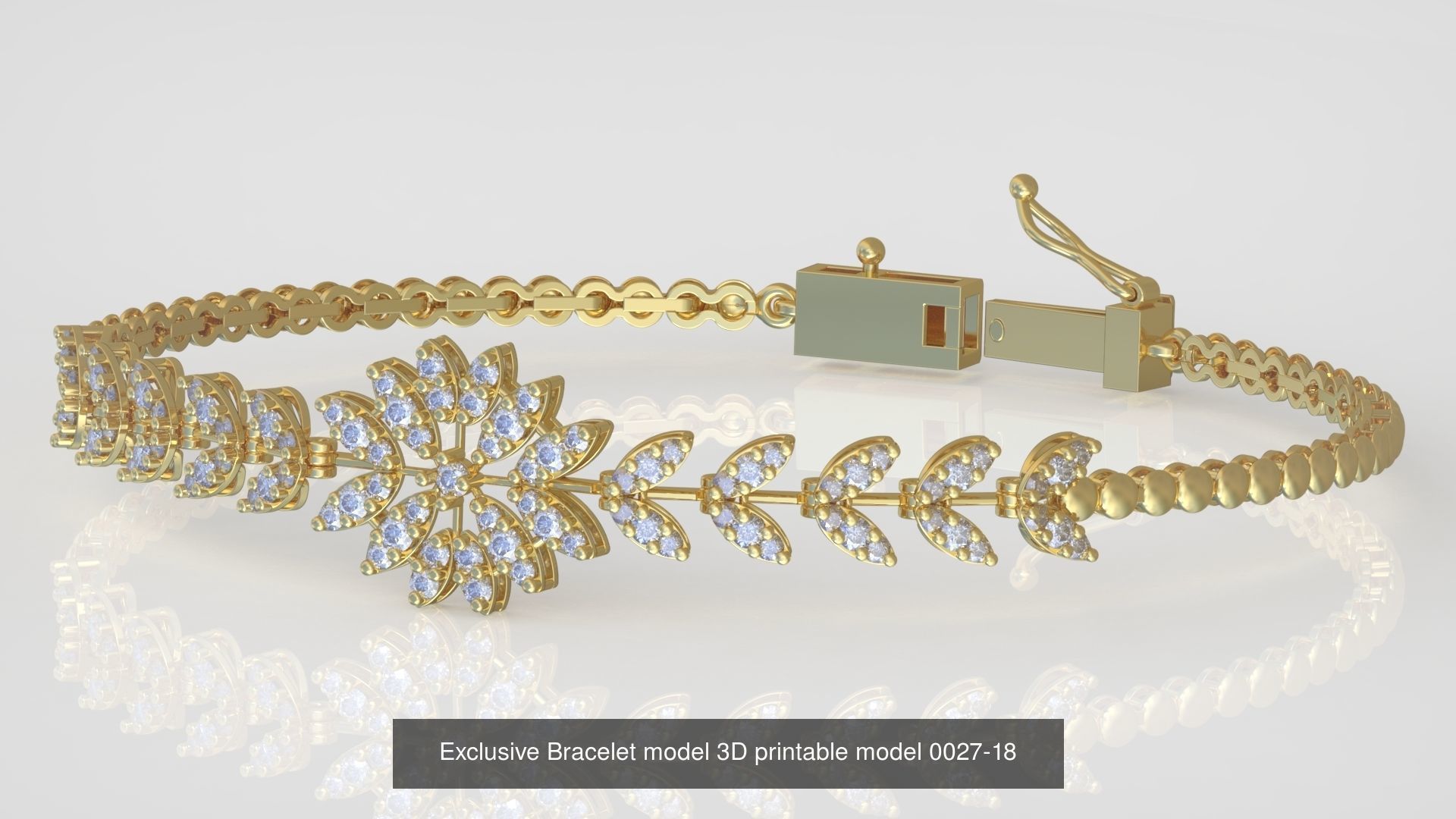 My 98 Beautiful and Graceful 3d printable Bracelet  models  3D Model Collection_78
