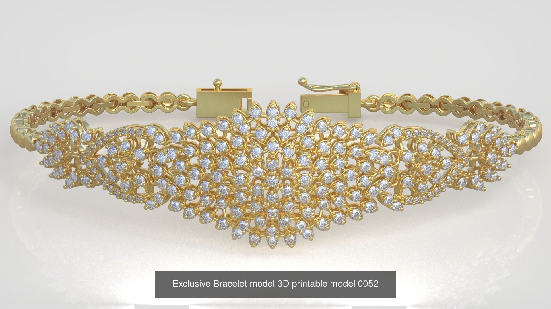 My 98 Beautiful and Graceful 3d printable Bracelet  models  3D Model Collection_103