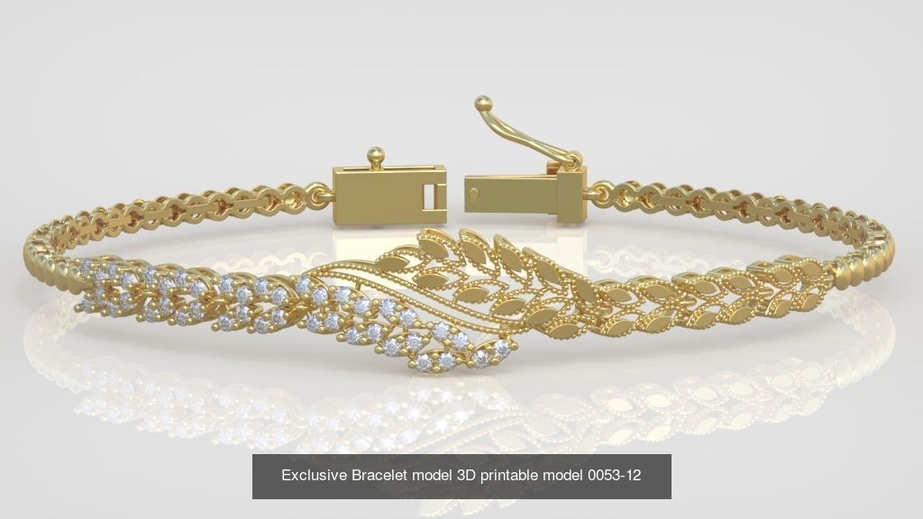 My 98 Beautiful and Graceful 3d printable Bracelet  models  3D Model Collection_104