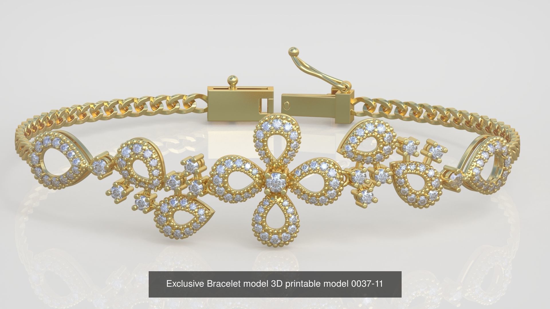 My 98 Beautiful and Graceful 3d printable Bracelet  models  3D Model Collection_88