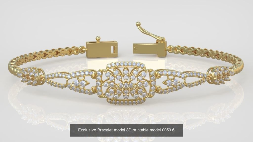 My 98 Beautiful and Graceful 3d printable Bracelet  models  3D Model Collection_109
