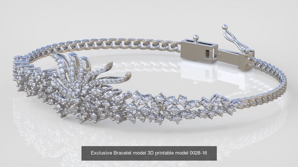My 98 Beautiful and Graceful 3d printable Bracelet  models  3D Model Collection_79