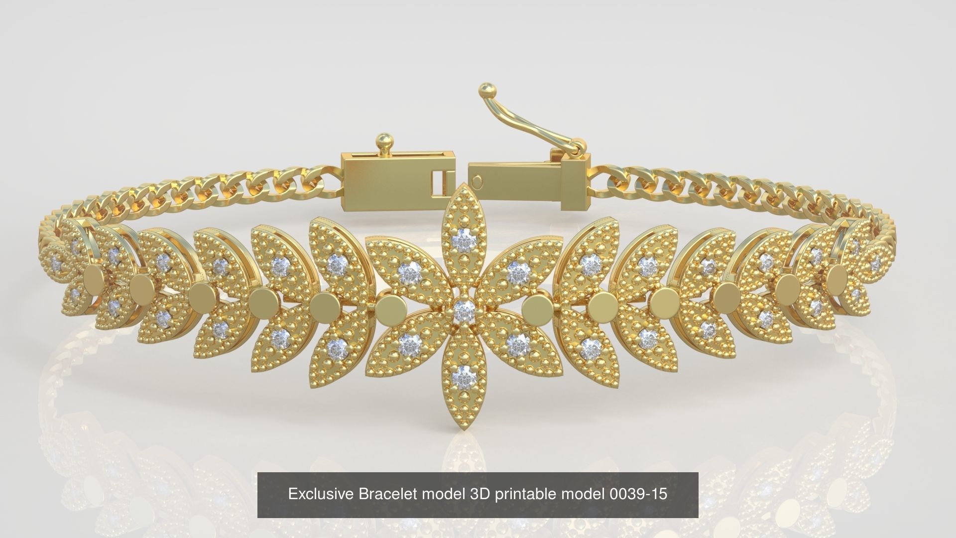 My 98 Beautiful and Graceful 3d printable Bracelet  models  3D Model Collection_90