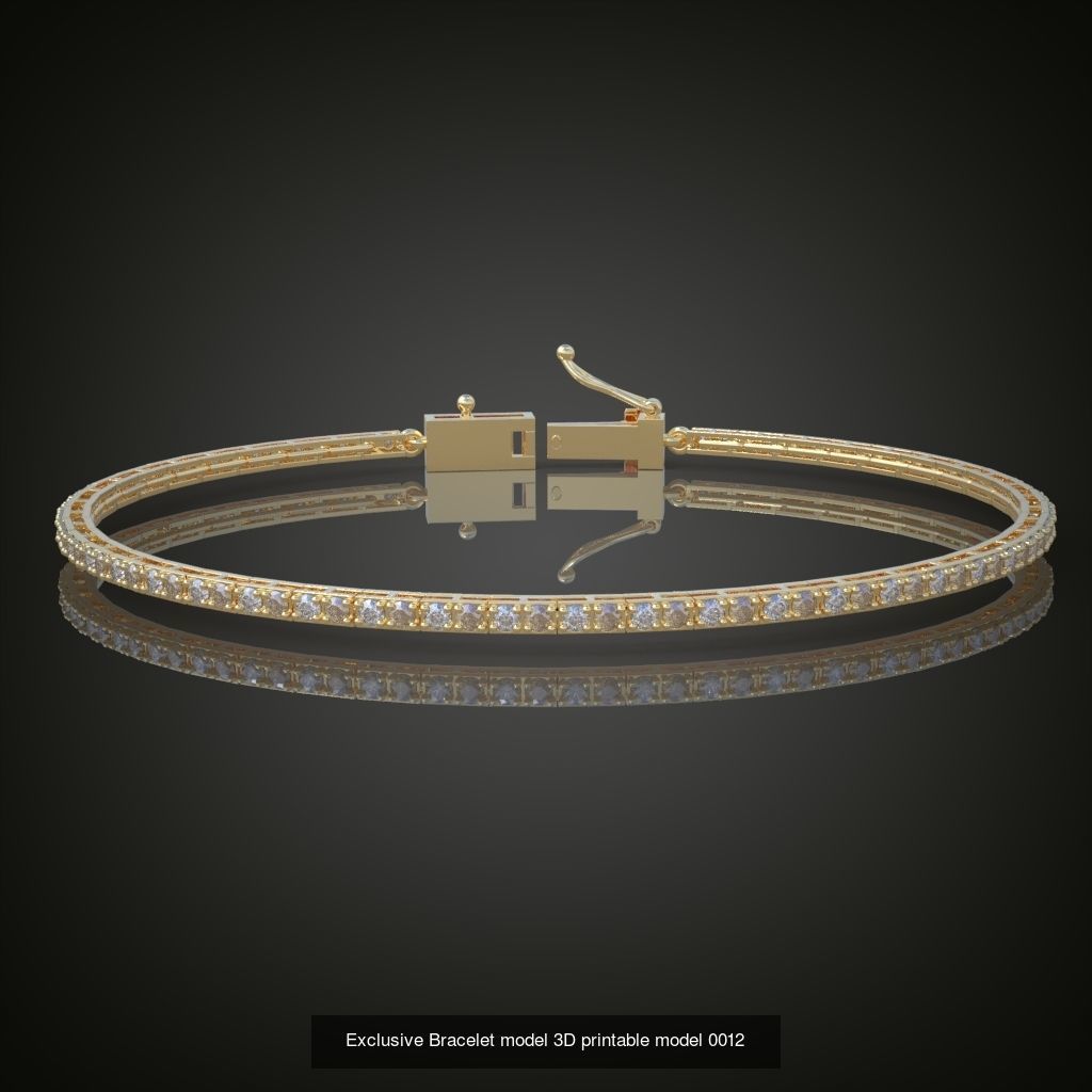 My 98 Beautiful and Graceful 3d printable Bracelet  models  3D Model Collection_61