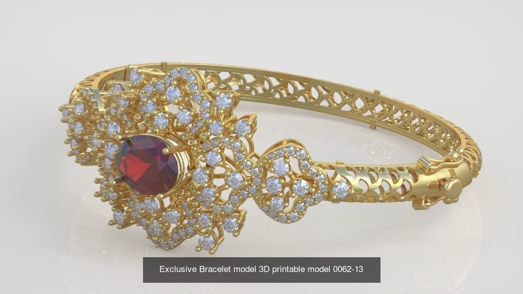 My 98 Beautiful and Graceful 3d printable Bracelet  models  3D Model Collection_112