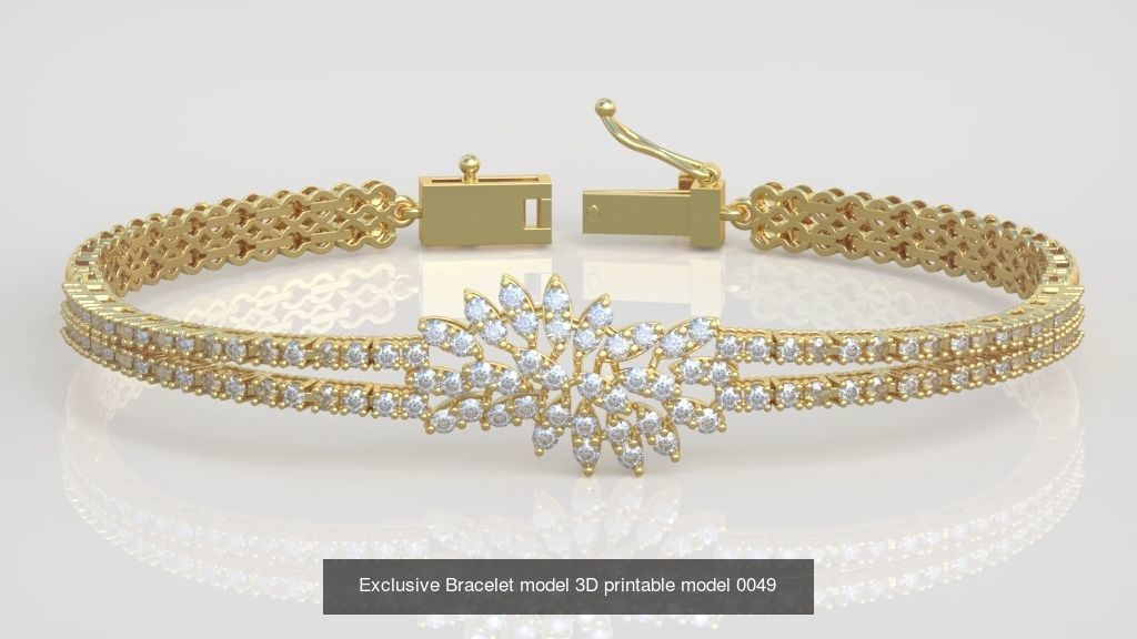My 98 Beautiful and Graceful 3d printable Bracelet  models  3D Model Collection_100