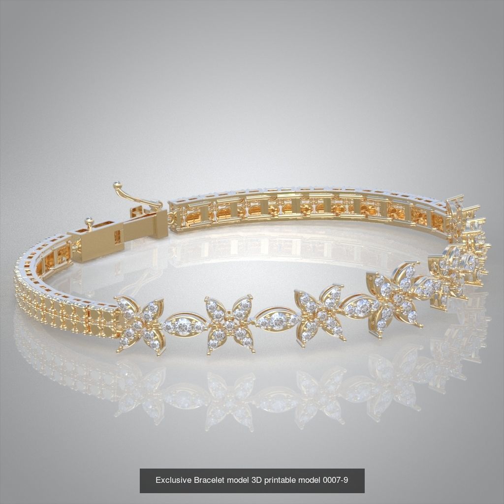 My 98 Beautiful and Graceful 3d printable Bracelet  models  3D Model Collection_73