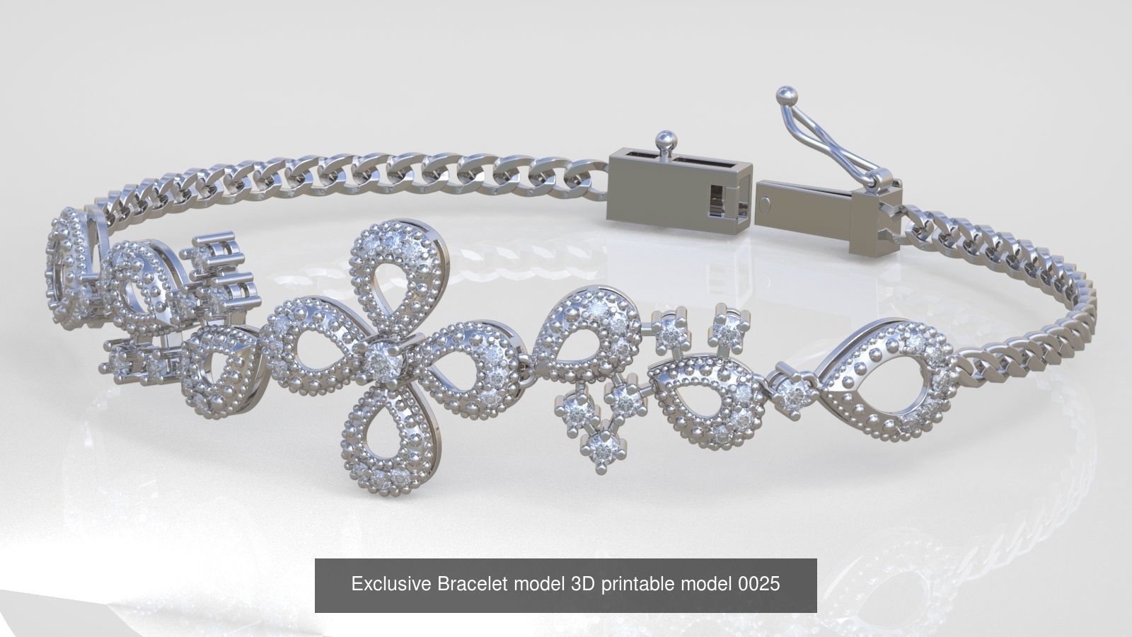 My 98 Beautiful and Graceful 3d printable Bracelet  models  3D Model Collection_76