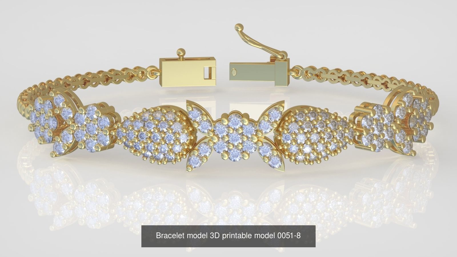 My 98 Beautiful and Graceful 3d printable Bracelet  models  3D Model Collection_142