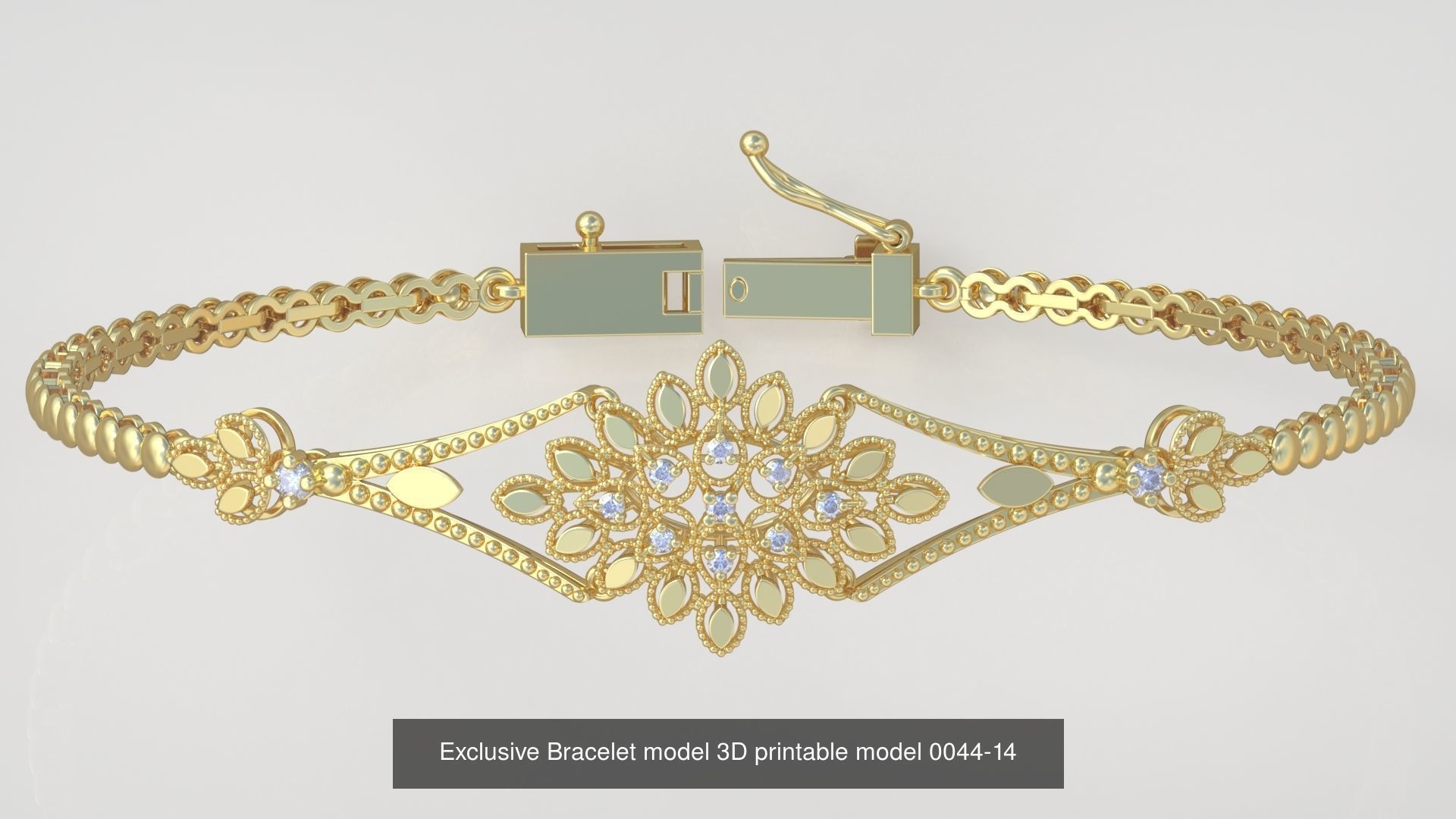 My 98 Beautiful and Graceful 3d printable Bracelet  models  3D Model Collection_95