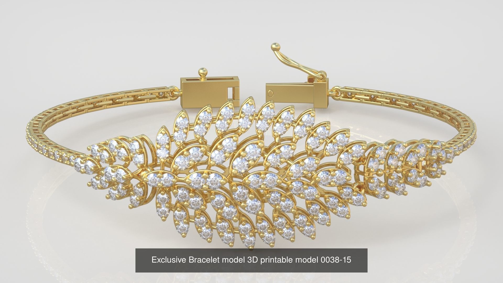 My 98 Beautiful and Graceful 3d printable Bracelet  models  3D Model Collection_89