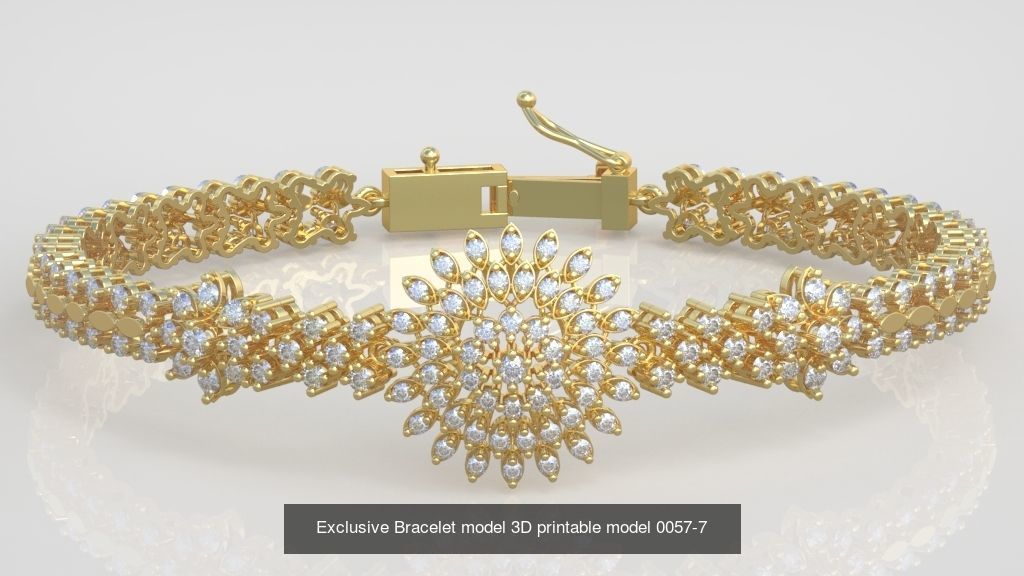 My 98 Beautiful and Graceful 3d printable Bracelet  models  3D Model Collection_107