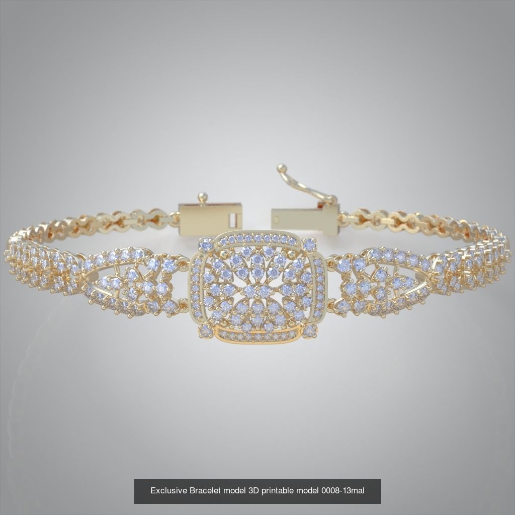 My 98 Beautiful and Graceful 3d printable Bracelet  models  3D Model Collection_74