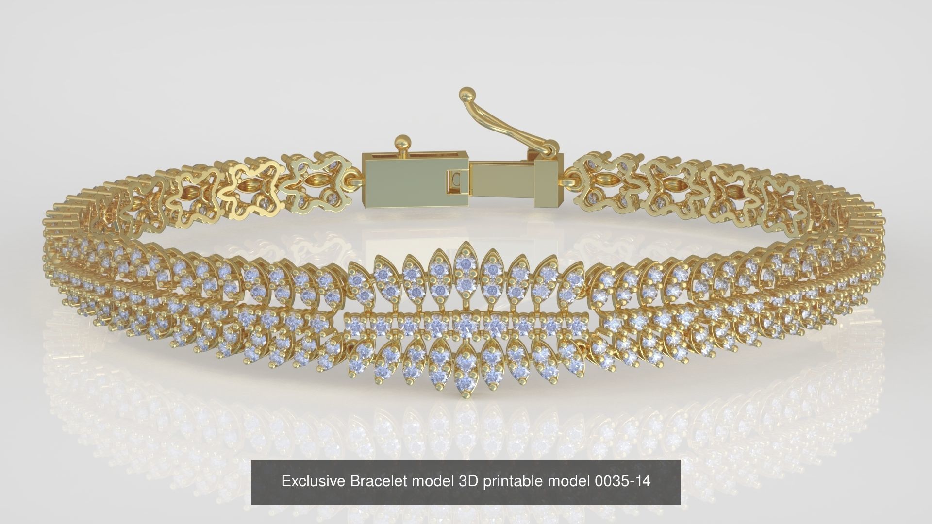 My 98 Beautiful and Graceful 3d printable Bracelet  models  3D Model Collection_86
