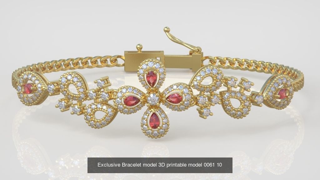 My 98 Beautiful and Graceful 3d printable Bracelet  models  3D Model Collection_111