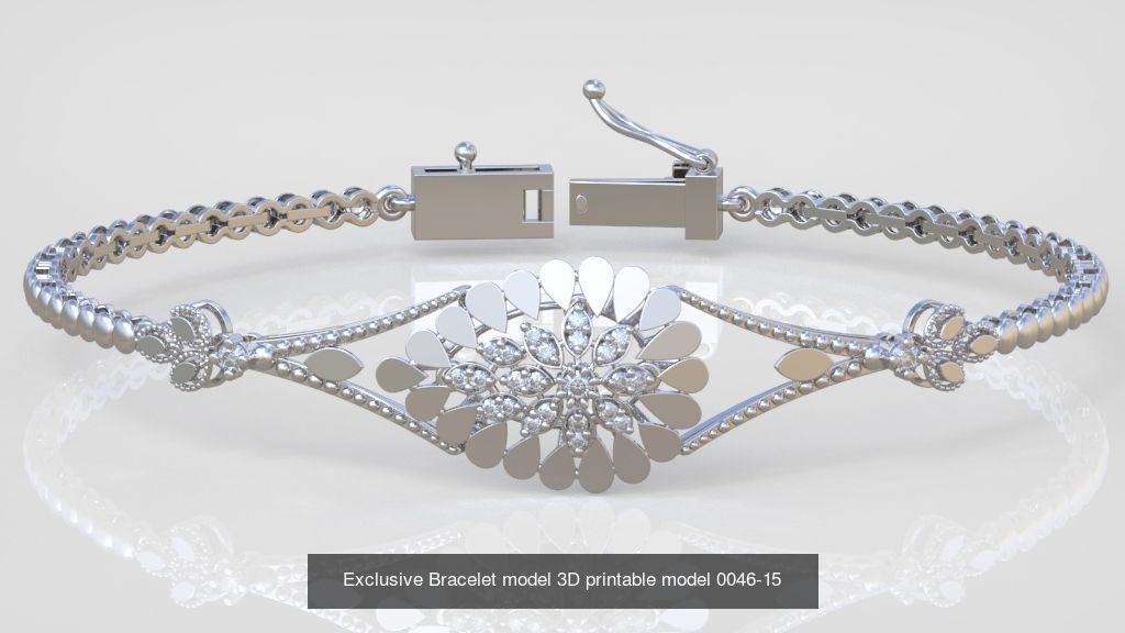 My 98 Beautiful and Graceful 3d printable Bracelet  models  3D Model Collection_97