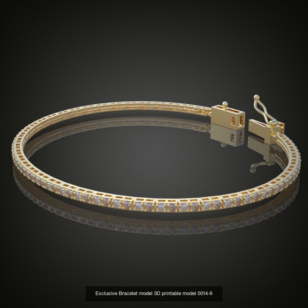 My 98 Beautiful and Graceful 3d printable Bracelet  models  3D Model Collection_63