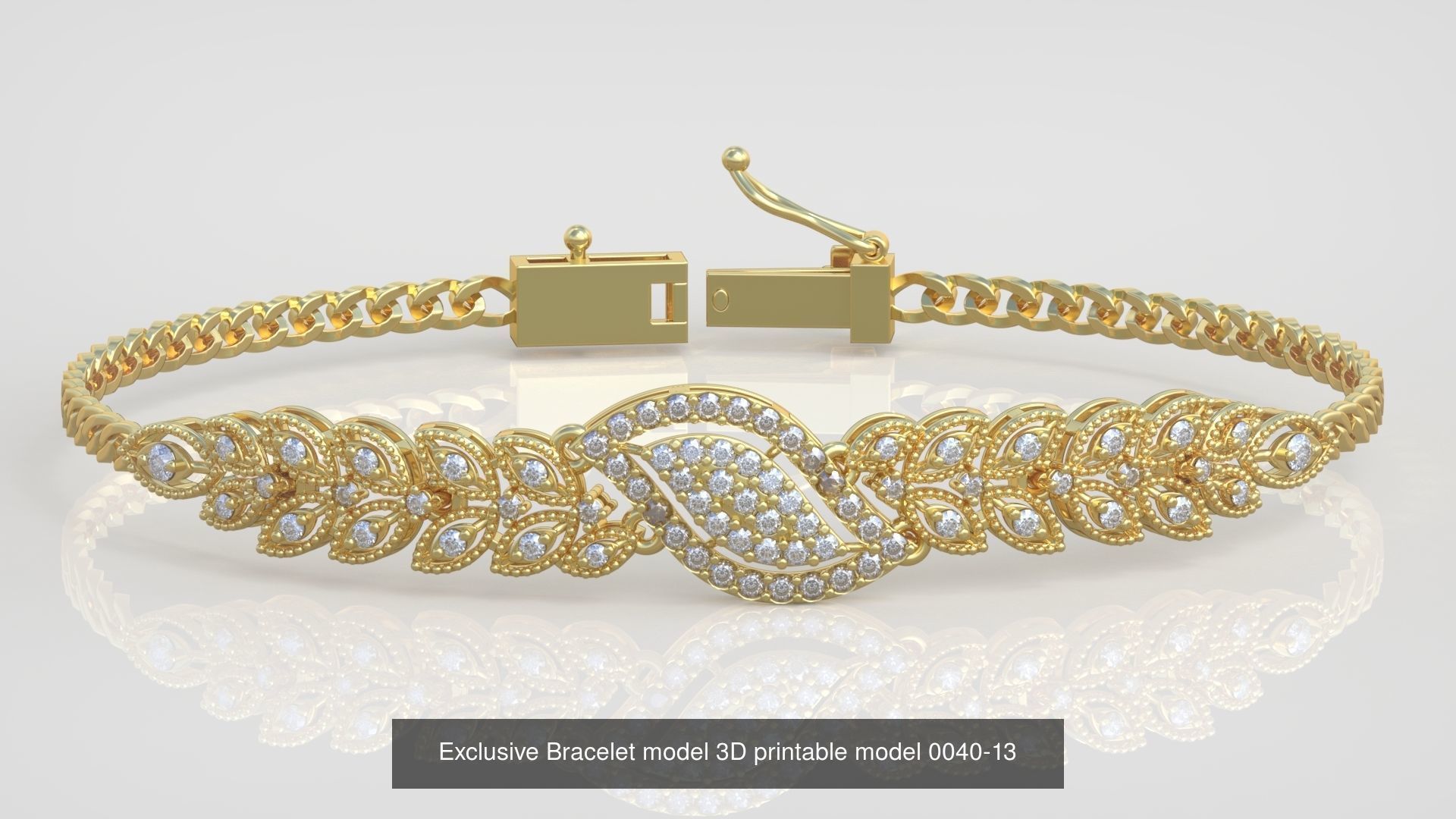 My 98 Beautiful and Graceful 3d printable Bracelet  models  3D Model Collection_91