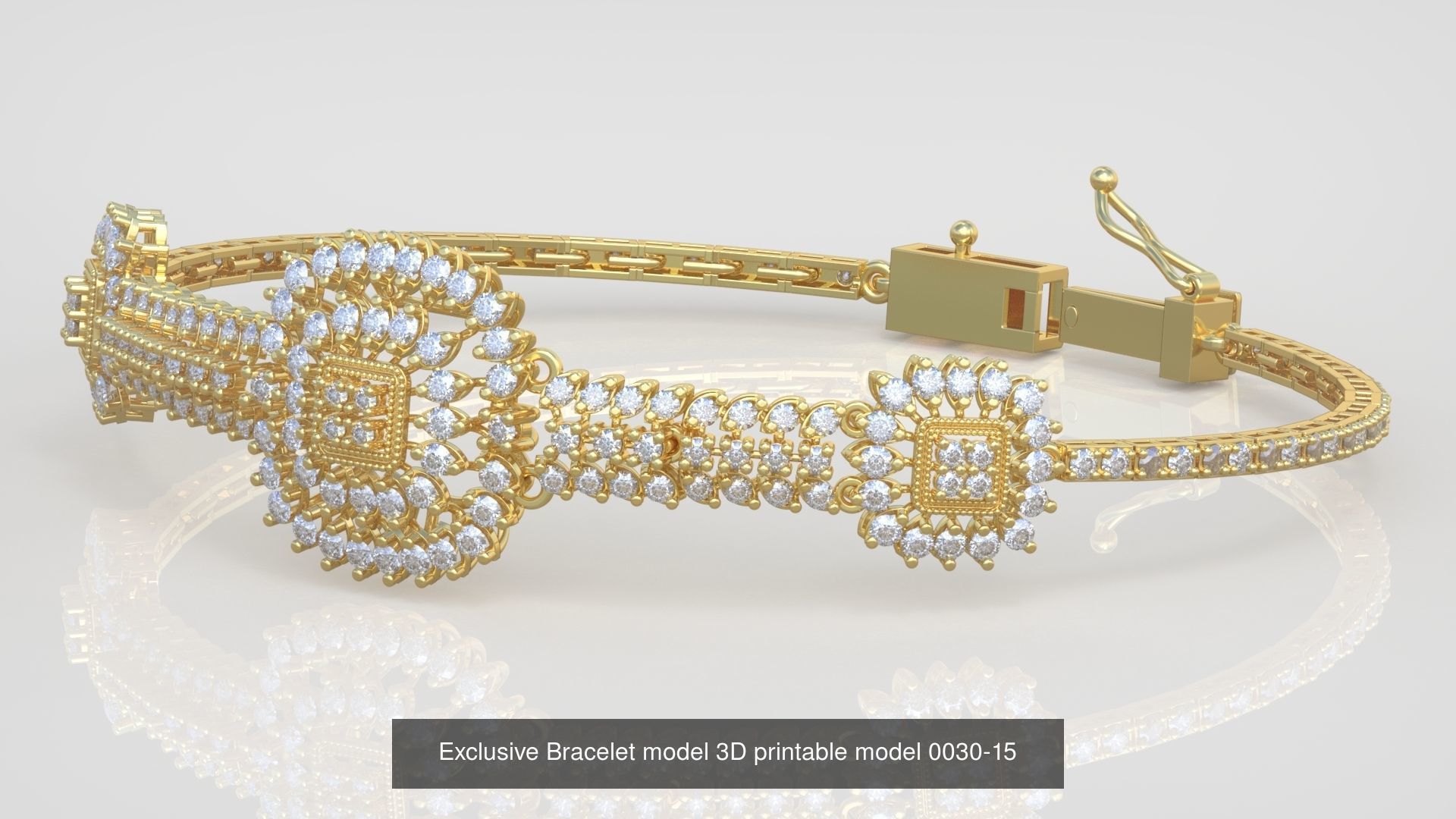 My 98 Beautiful and Graceful 3d printable Bracelet  models  3D Model Collection_81