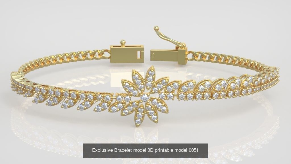 My 98 Beautiful and Graceful 3d printable Bracelet  models  3D Model Collection_102