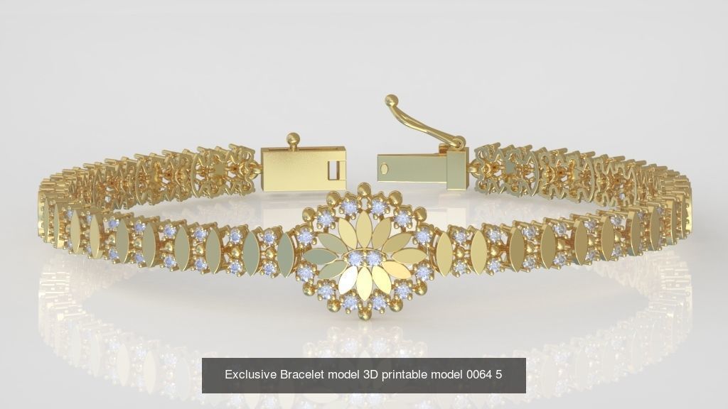 My 98 Beautiful and Graceful 3d printable Bracelet  models  3D Model Collection_114