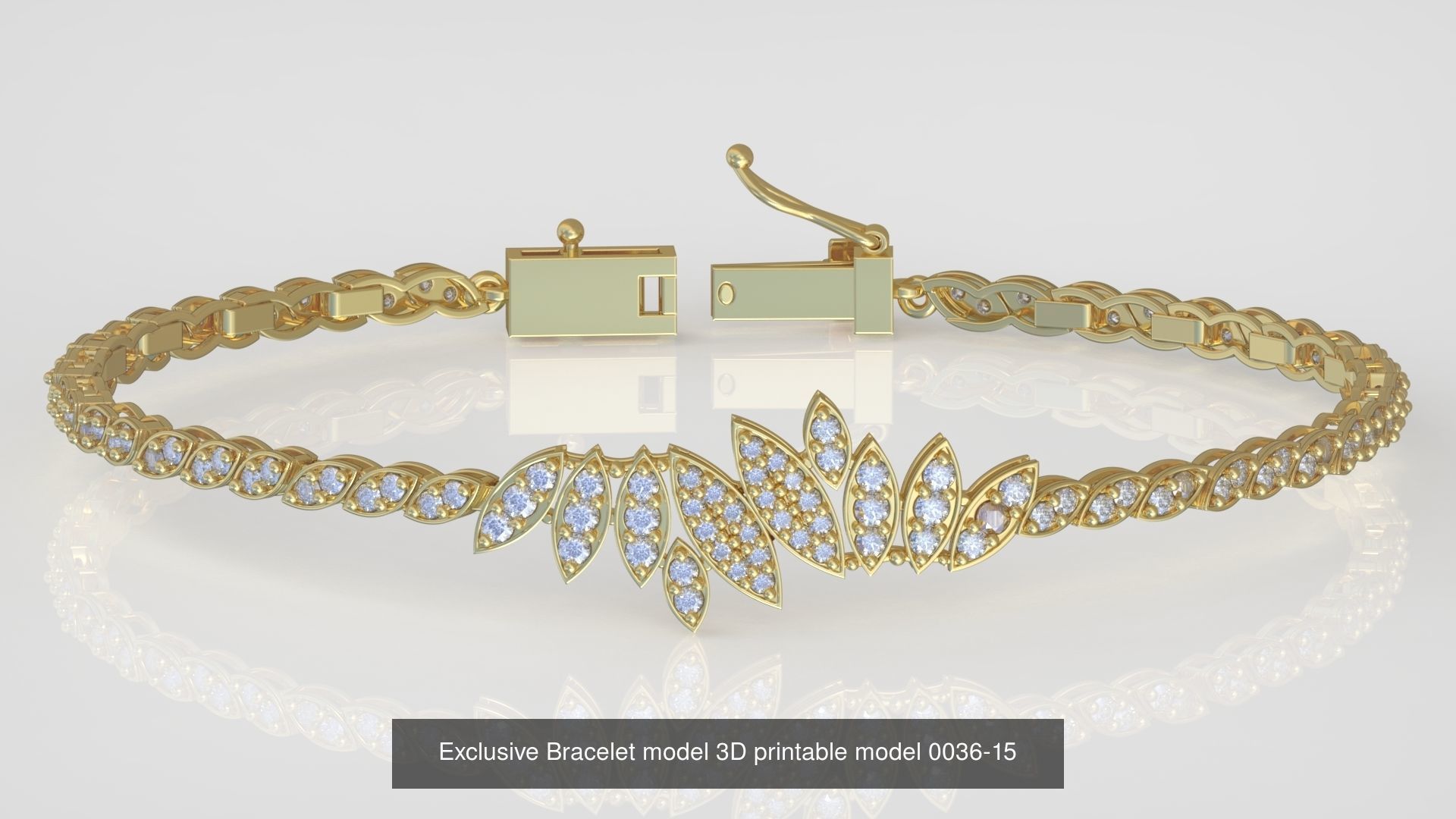 My 98 Beautiful and Graceful 3d printable Bracelet  models  3D Model Collection_87