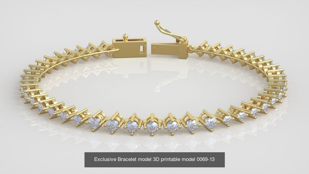 My 98 Beautiful and Graceful 3d printable Bracelet  models  3D Model Collection_119