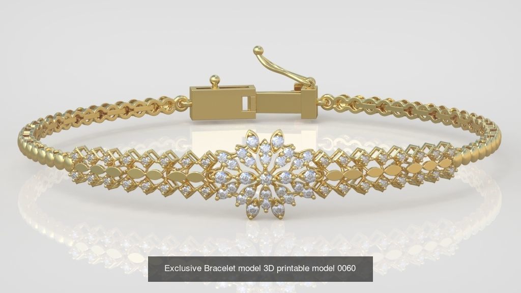 My 98 Beautiful and Graceful 3d printable Bracelet  models  3D Model Collection_110