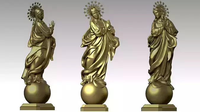 Virgin Mary - Immaculate Mary -  Immaculate Mother 3D print model