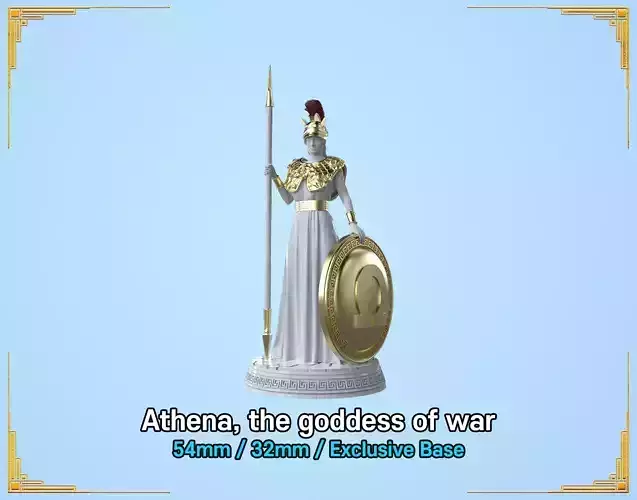Athena the goddess of war 3D print model