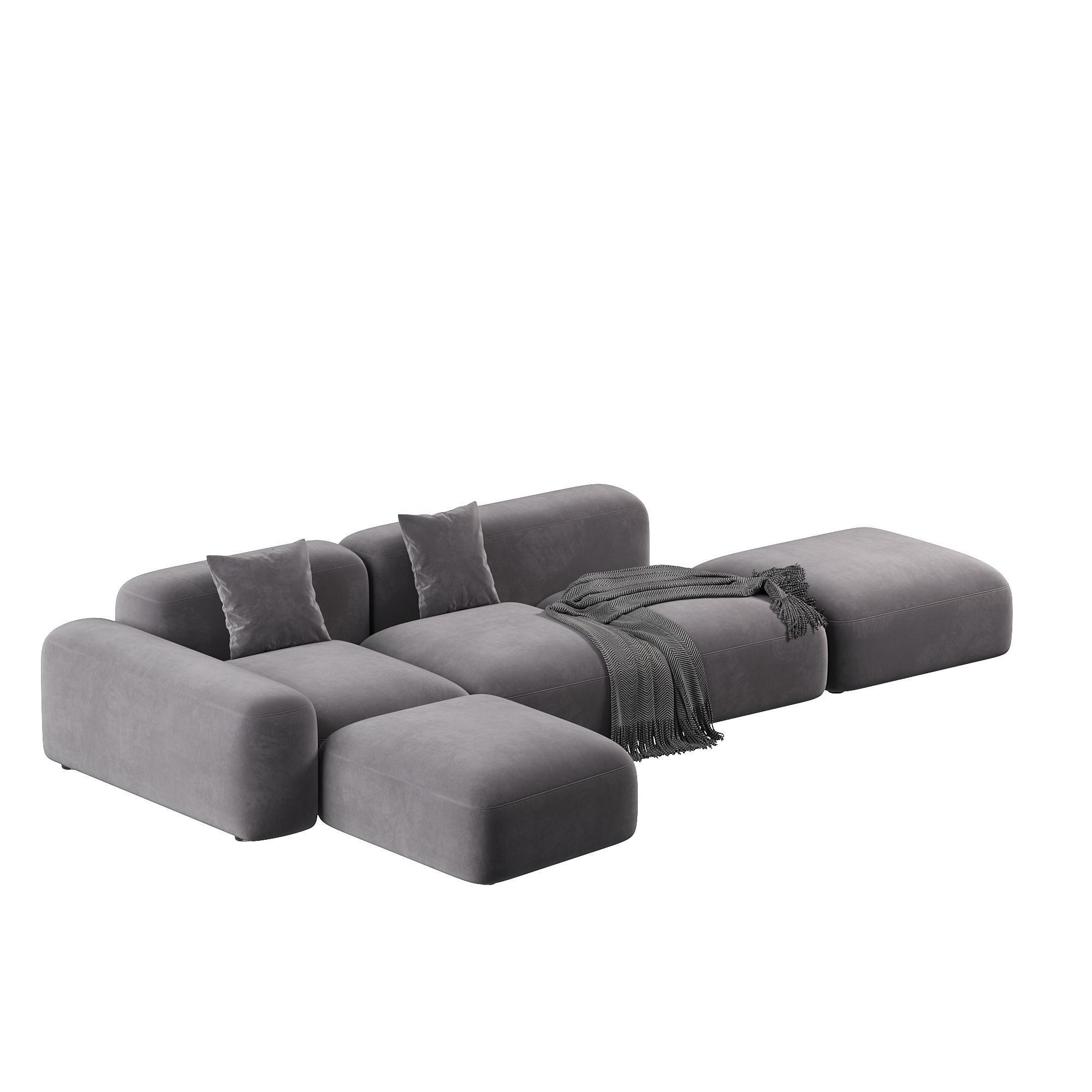 Customizable Sofa Lapis E019 3D model_4