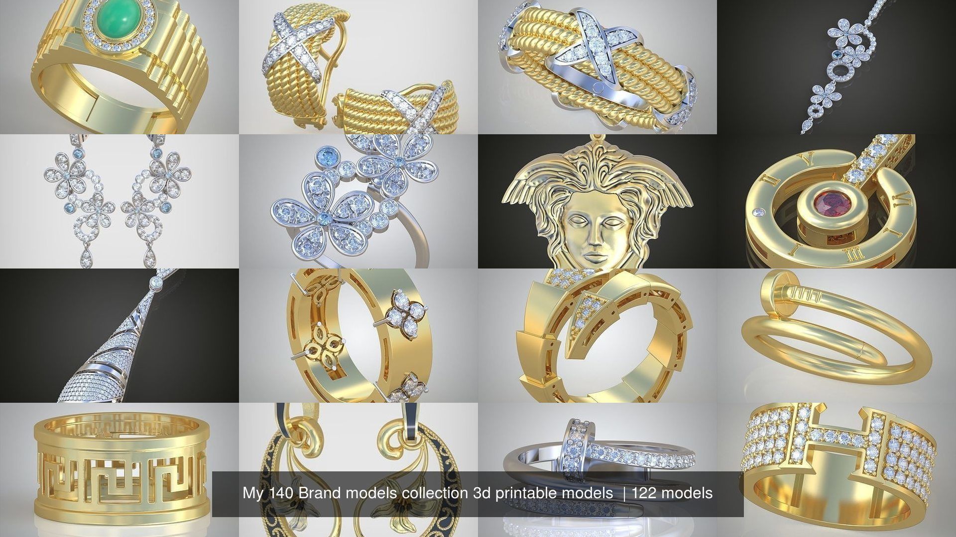 My 140 Brand models collection 3d printable models  _2020