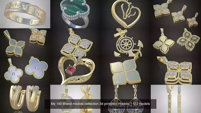 My 140 Brand models collection 3d printable models 