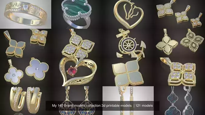 My 140 Brand models collection 3d printable models 