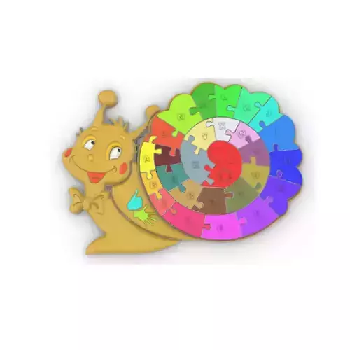 SNAIL EDUCATIVE PUZZLE