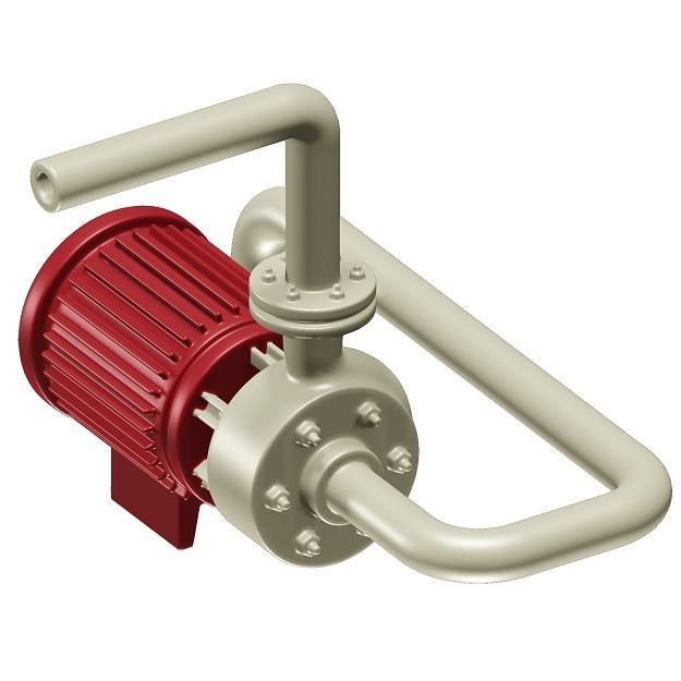 Water Pump Toy 3D model_2