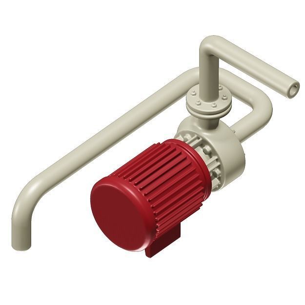 Water Pump Toy 3D model_5