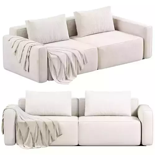 Mix Modular Piece Sofa 2 3D model