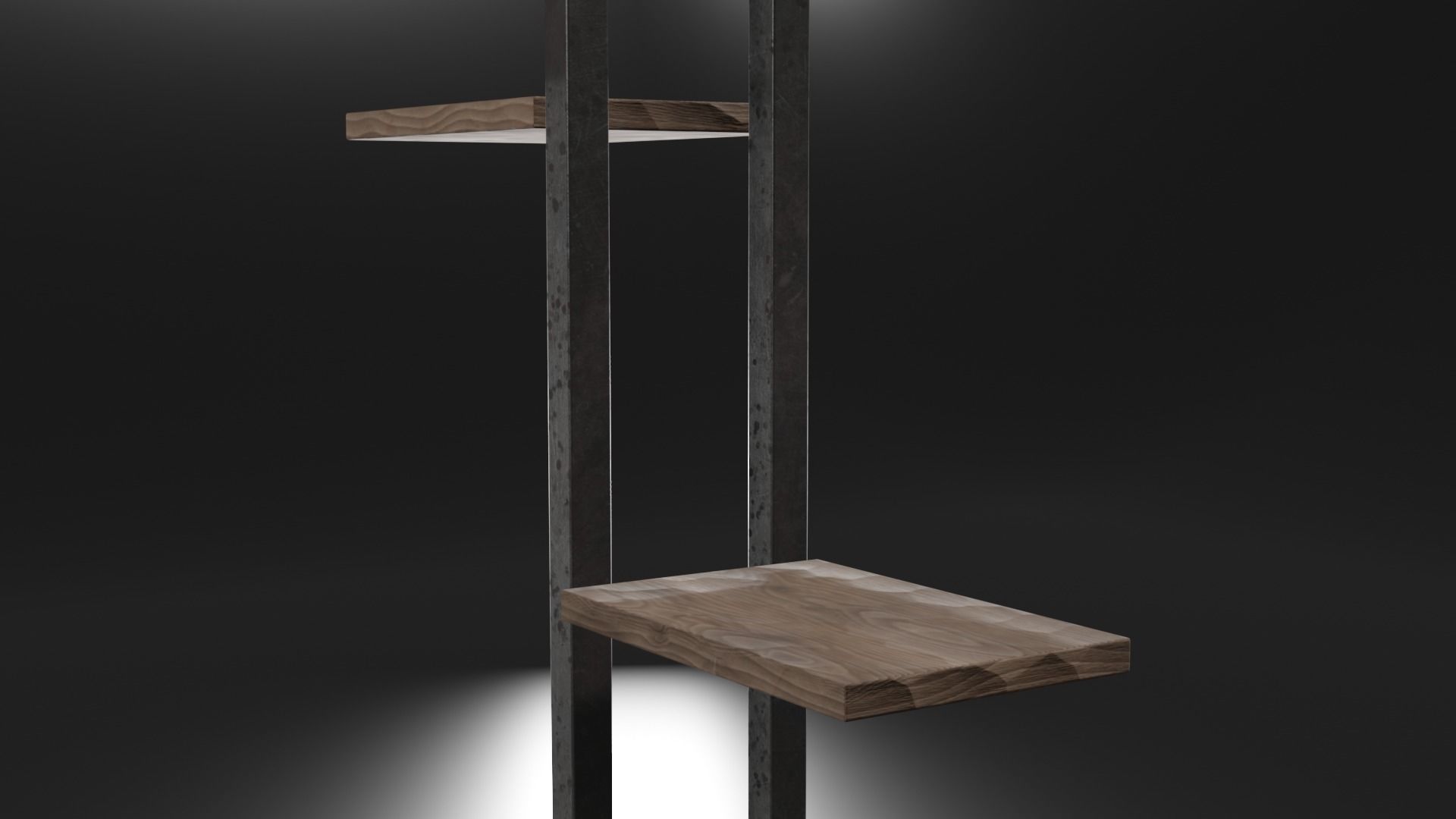 Modern Shelf Design for Flowers Free 3D model_5