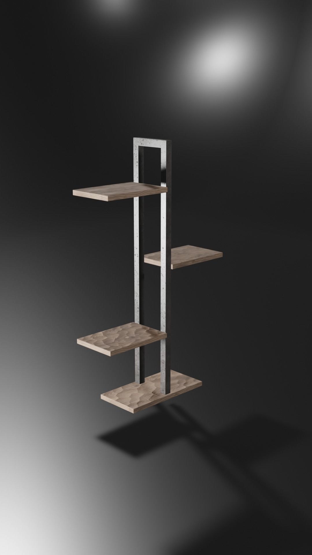 Modern Shelf Design for Flowers Free 3D model_8