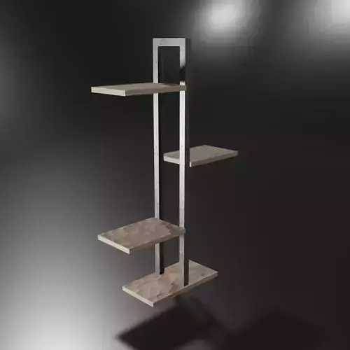 Modern Shelf Design for Flowers Free 3D model